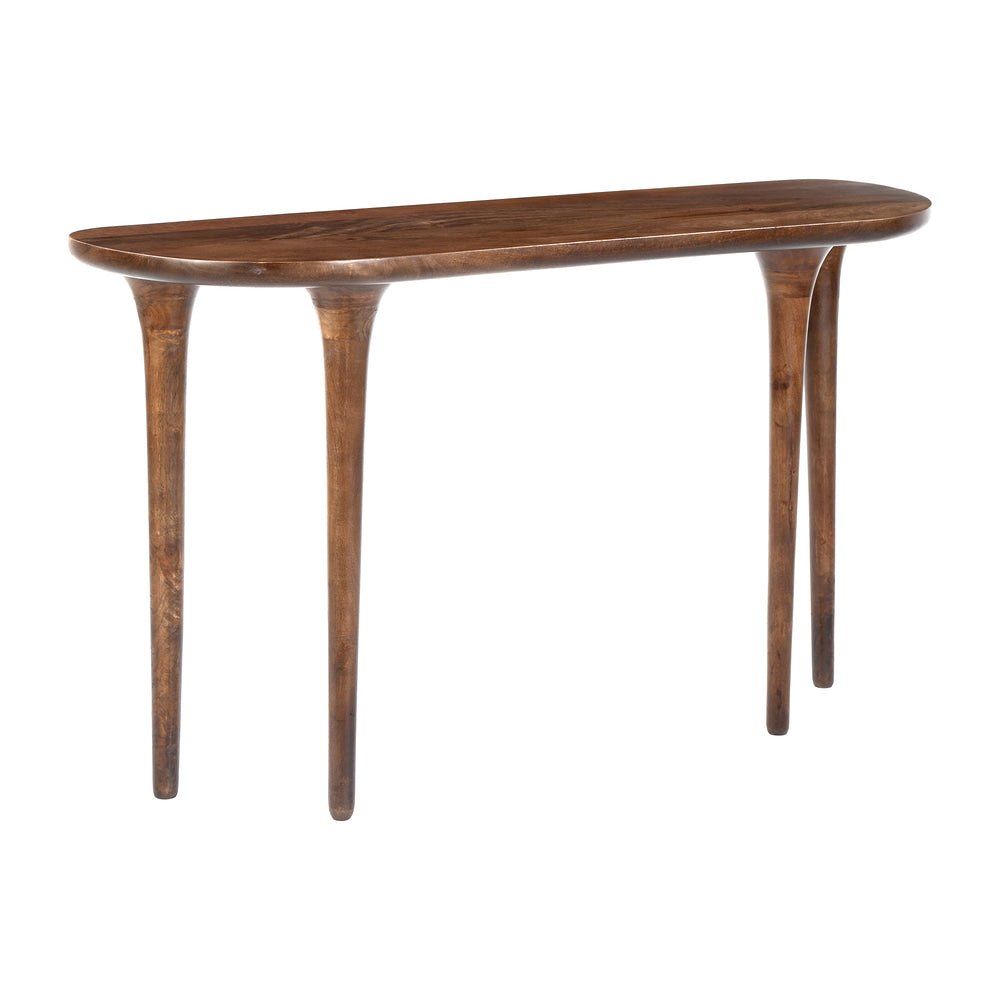 Mesa Consola para Lounge - ZUO SPIKER - Nogal - Estructura y Cubierta en Madera de Mango - 110805 - Zuo - NOGAL BEAT - Mesa Comercial Interior