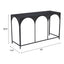 Mesa Consola para Sala de Espera - ZUO LORIET - Negro - Estructura y Cubierta en Acero Pintado - 109837 - Zuo - NOGAL BEAT - Mesa Comercial Interior