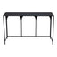 Mesa Consola para Sala de Espera - ZUO LORIET - Negro - Estructura y Cubierta en Acero Pintado - 109837 - Zuo - NOGAL BEAT - Mesa Comercial Interior