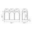 Mesa Consola para Sala de Espera - ZUO LORIET - Negro - Estructura y Cubierta en Acero Pintado - 109837 - Zuo - NOGAL BEAT - Mesa Comercial Interior