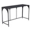 Mesa Consola para Sala de Espera - ZUO LORIET - Negro - Estructura y Cubierta en Acero Pintado - 109837 - Zuo - NOGAL BEAT - Mesa Comercial Interior