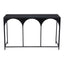 Mesa Consola para Sala de Espera - ZUO LORIET - Negro - Estructura y Cubierta en Acero Pintado - 109837 - Zuo - NOGAL BEAT - Mesa Comercial Interior