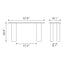 Mesa Consola para Sala de Espera - ZUO RISAN - Blanco Decapado - Cubierta de Madera de Mango Blanqueada y Estructura de Madera de Mango - 109854 - Zuo - NOGAL BEAT - Mesa Comercial Interior