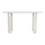 Mesa Consola para Sala de Espera - ZUO RISAN - Blanco Decapado - Cubierta de Madera de Mango Blanqueada y Estructura de Madera de Mango - 109854 - Zuo - NOGAL BEAT - Mesa Comercial Interior