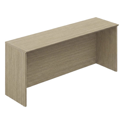 Mesa Credenza con Faldón a Piso para Oficina Ejecutiva - GEBESA FILO - Frente 182 cm - Cubierta de MDF y Base de Aglomerado - GCF531182CN - GEBESA - NOGAL BEAT - Credenza