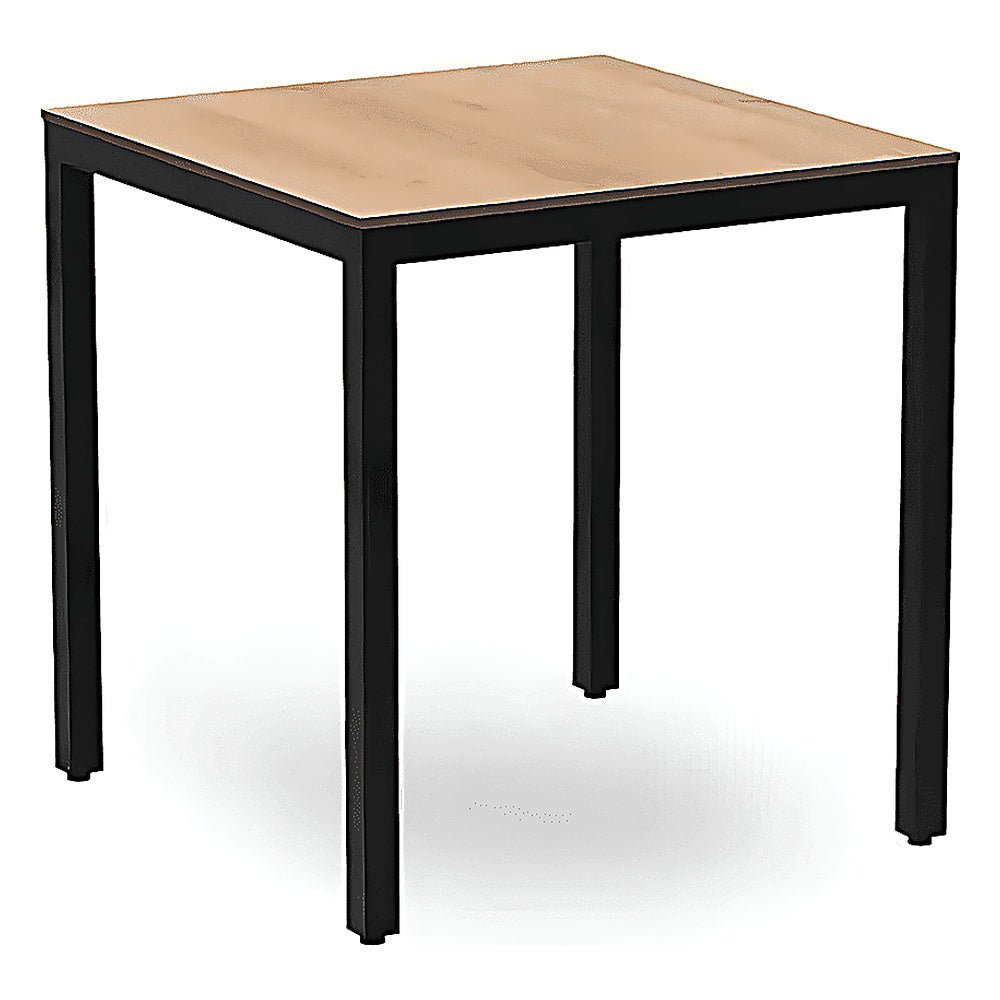 Mesa Cuadrada para Bistró - RESOL BARCINO COMPACT SQUARE 70X70 - Varios Colores - Estructura Aluminio - 04023 - Resol - NOGAL BEAT - Mesa Comercial Interior