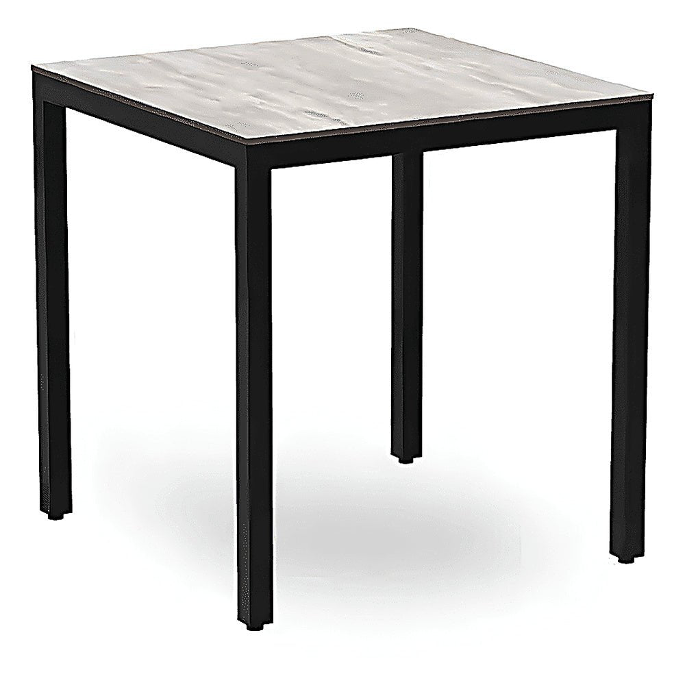 Mesa Cuadrada para Bistró - RESOL BARCINO COMPACT SQUARE 70X70 - Varios Colores - Estructura Aluminio - 04021 - Resol - NOGAL BEAT - Mesa Comercial Interior