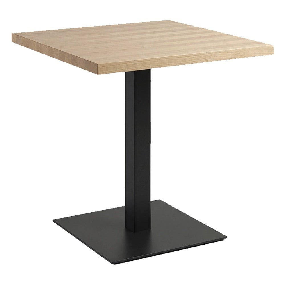 Mesa Cuadrada para Cafetería - GEBESA GRC BRADY - Base de Acero - GGRY565242430 - GEBESA - NOGAL BEAT - Mesa Comercial Interior