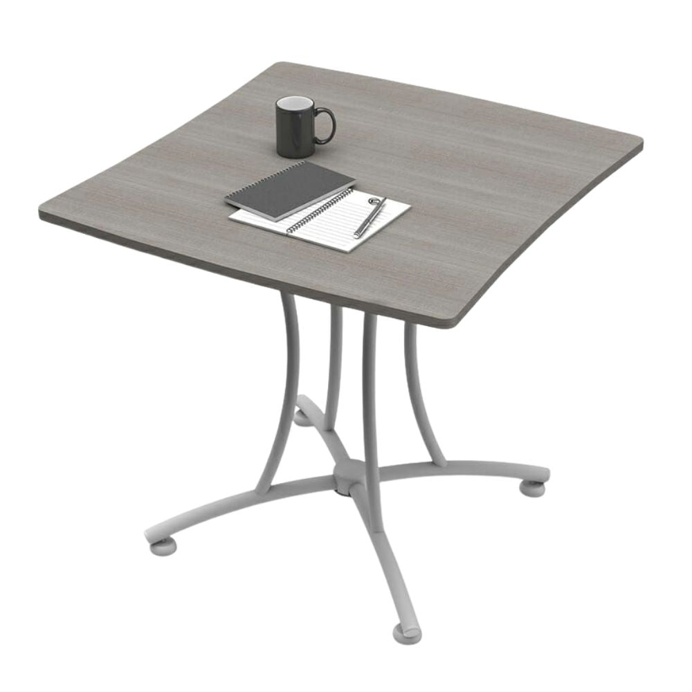 Mesa cuadrada OFIK 253 Palermo 702 con cubierta de melamina y estructura de acero