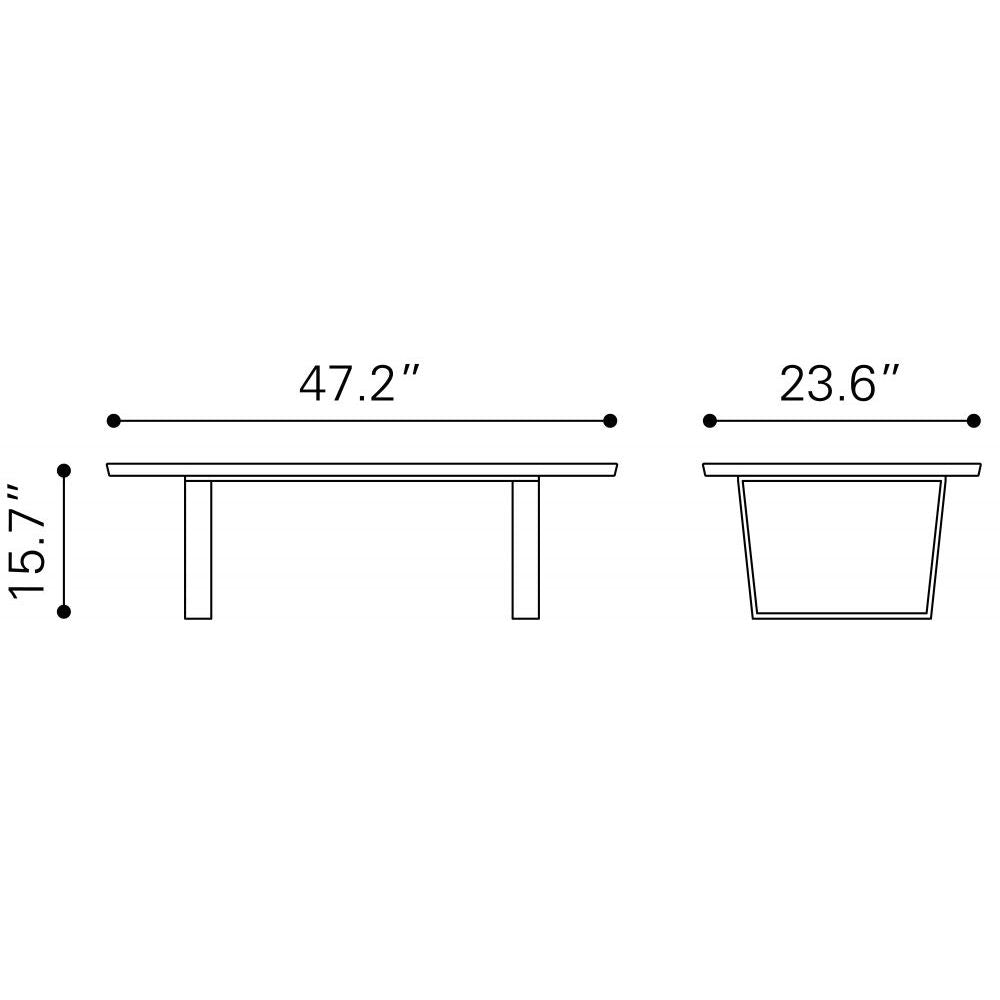 MESA DE CENTRO NOGAL BEAT ATLAS | Mesa de Centro Decorativa para Sala | 40 cm | Estructura Acero Inoxidable Cepillado Plateado | Blanco | Mármol Sintético | Interior - 100708 - Zuo - NOGAL BEAT - Mesas