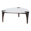 Mesa de Centro para Consultorio - ZUO BOGEY - Multicolor - Cubierta de Piedra Sinterizada Símil Mármol y Estructura de Acero con Recubrimiento en Polvo - 110346 - Zuo - NOGAL BEAT - Mesa Comercial Interior