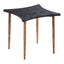 Mesa de Centro para Consultorio - ZUO NORDEN - Varios Colores - Cubierta de MDF Símil Madera y Estructura de Acero Pintado - 110032 - Zuo - NOGAL BEAT - Mesa Comercial Interior