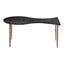 Mesa de Centro para Consultorio - ZUO NORDEN - Varios Colores - Cubierta de MDF Símil Madera y Estructura de Acero Pintado - 110032 - Zuo - NOGAL BEAT - Mesa Comercial Interior