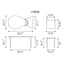Mesa de Centro para Consultorio - ZUO NORDEN - Varios Colores - Cubierta de MDF Símil Madera y Estructura de Acero Pintado - 110032 - Zuo - NOGAL BEAT - Mesa Comercial Interior