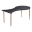 Mesa de Centro para Consultorio - ZUO NORDEN - Varios Colores - Cubierta de MDF Símil Madera y Estructura de Acero Pintado - 110032 - Zuo - NOGAL BEAT - Mesa Comercial Interior