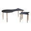 Mesa de Centro para Consultorio - ZUO NORDEN - Varios Colores - Cubierta de MDF Símil Madera y Estructura de Acero Pintado - 110032 - Zuo - NOGAL BEAT - Mesa Comercial Interior