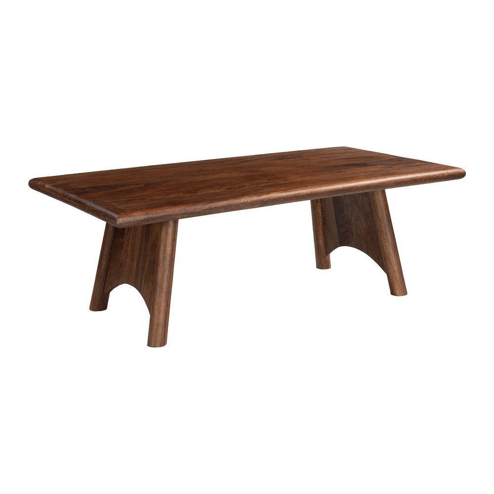 Mesa de Centro para Habitación de Hotel - ZUO HECATE - Nogal - Estructura y Cubierta en Mango Macizo - 111172 - Zuo - NOGAL BEAT - Mesa Comercial Interior