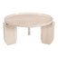 Mesa de Centro para Habitación de Hotel - ZUO NADOR - Natural - Cubierta de Mármol Botticino y Estructura de MDF - 109866 - Zuo - NOGAL BEAT - Mesa Comercial Interior