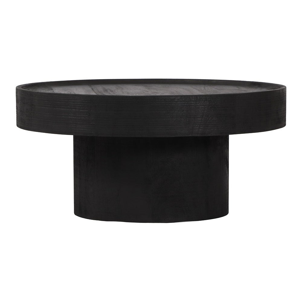 Mesa de Centro para Lobby de Hotel - ZUO WATSON - Negro - Cubierta de Madera de Mango Pintada y Estructura de Madera de Mango - 109084 - Zuo - NOGAL BEAT - Mesa Comercial Interior