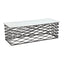 Mesa de Centro para Lounge - ZUO DUCHESS - Varios Colores - Cubierta de Mármol Natural y Estructura de Aluminio Chapado - 109457 - Zuo - NOGAL BEAT - Mesa Comercial Interior