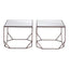 Mesa de Centro para Sala de Espera - ZUO ARZON - Bronce - Cubierta de MDF y Estructura de Acero Pintado - 109835 - Zuo - NOGAL BEAT - Mesa Comercial Interior