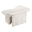 Mesa de Centro para Sala de Espera - ZUO NAVIDIC - Blanco Decapado - Cubierta de Madera de Acacia Blanqueada y Estructura de Madera de Acacia - 109872 - Zuo - NOGAL BEAT - Mesa Comercial Interior