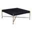 Mesa de Centro para Sala de Espera - ZUO NAZAIRE - Negro - Cubierta de Madera de Abeto Pintada y Estructura de Acero Pintado - 109838 - Zuo - NOGAL BEAT - Mesa Comercial Interior