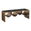 Mesa de Centro para Sala de Espera - ZUO REED - Varios Colores - Cubierta de Vidrio Templado Entintado y Estructura de Acero con Recubrimiento en Polvo - 109842 - Zuo - NOGAL BEAT - Mesa Comercial Interior