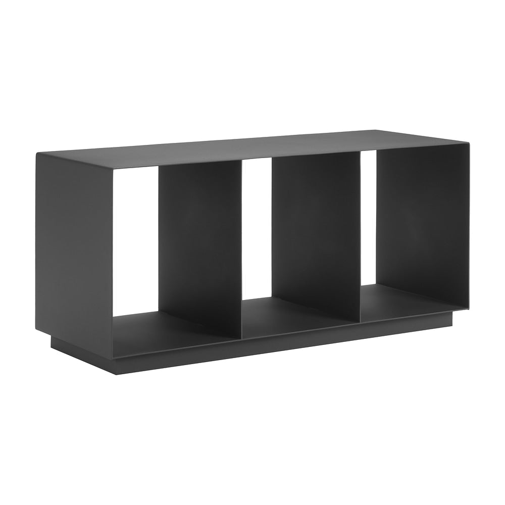 Mesa de Centro para Terraza y Restaurante - ZUO KOKOS - Gris Carbón - Estructura y Cubierta en Aluminio con Recubrimiento en Polvo - 704074 - Zuo - NOGAL BEAT - Mesa de Terraza