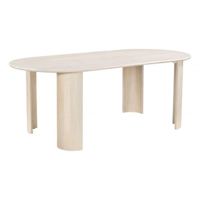 MESA DE COMEDOR NOGAL BEAT 109857 RISAN | Mesa de Comedor | 76 cm | Beige | Natural | Madera Mango Blanqueada | Interior - 109857 - Zuo - NOGAL BEAT - Mesas