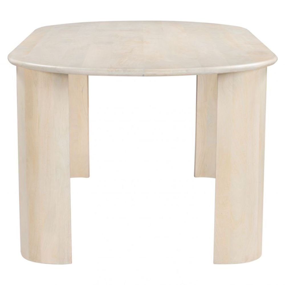 MESA DE COMEDOR NOGAL BEAT 109857 RISAN | Mesa de Comedor | 76 cm | Beige | Natural | Madera Mango Blanqueada | Interior - 109857 - Zuo - NOGAL BEAT - Mesas