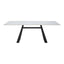 Mesa de Comedor para Bistró - ZUO INKY - Blanco - Cubierta de Piedra Sinterizada Símil Mármol y Estructura de Acero con Recubrimiento en Polvo - 110355 - Zuo - NOGAL BEAT - Mesa Comercial Interior
