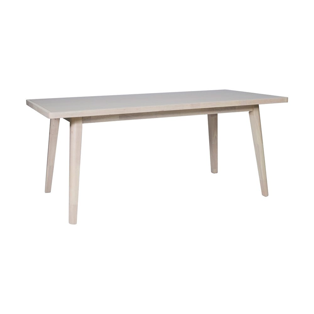 Mesa de Comedor para Bistró - ZUO ROMS - Blanco Decapado - Cubierta de MDF Símil Madera y Estructura de Madera de Hule - 110986 - Zuo - NOGAL BEAT - Mesa Comercial Interior