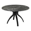 Mesa de Comedor para Bistró - ZUO SUMAY - Negro - Cubierta de Piedra HPL Símil Mármol y Estructura de Acero - 110086 - Zuo - NOGAL BEAT - Mesa Comercial Interior