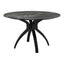 Mesa de Comedor para Bistró - ZUO SUMAY - Negro - Cubierta de Piedra HPL Símil Mármol y Estructura de Acero - 110086 - Zuo - NOGAL BEAT - Mesa Comercial Interior