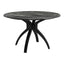 Mesa de Comedor para Bistró - ZUO SUMAY - Negro - Cubierta de Piedra HPL Símil Mármol y Estructura de Acero - 110086 - Zuo - NOGAL BEAT - Mesa Comercial Interior