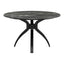 Mesa de Comedor para Bistró - ZUO SUMAY - Negro - Cubierta de Piedra HPL Símil Mármol y Estructura de Acero - 110086 - Zuo - NOGAL BEAT - Mesa Comercial Interior