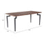 Mesa de Comedor para Desayunador - ZUO KANI - Nogal - Cubierta de MDF Símil Madera y Estructura de Acero con Recubrimiento en Polvo - 110360 - Zuo - NOGAL BEAT - Mesa Comercial Interior