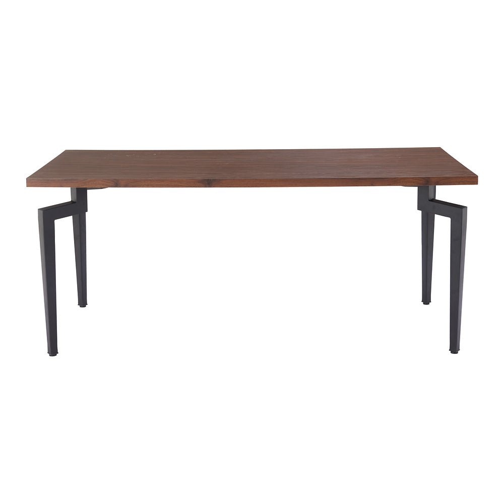 Mesa de Comedor para Desayunador - ZUO KANI - Nogal - Cubierta de MDF Símil Madera y Estructura de Acero con Recubrimiento en Polvo - 110360 - Zuo - NOGAL BEAT - Mesa Comercial Interior