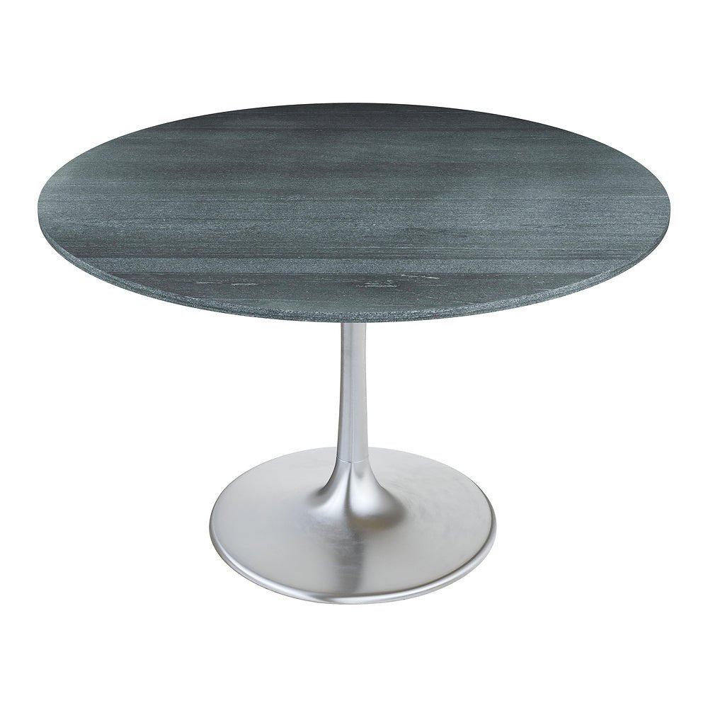 Mesa de Comedor para Food Court - ZUO METROPOLIS - Varios Colores - Cubierta de Mármol Natural y Estructura de Hierro - 109445 - Zuo - NOGAL BEAT - Mesa Comercial Interior