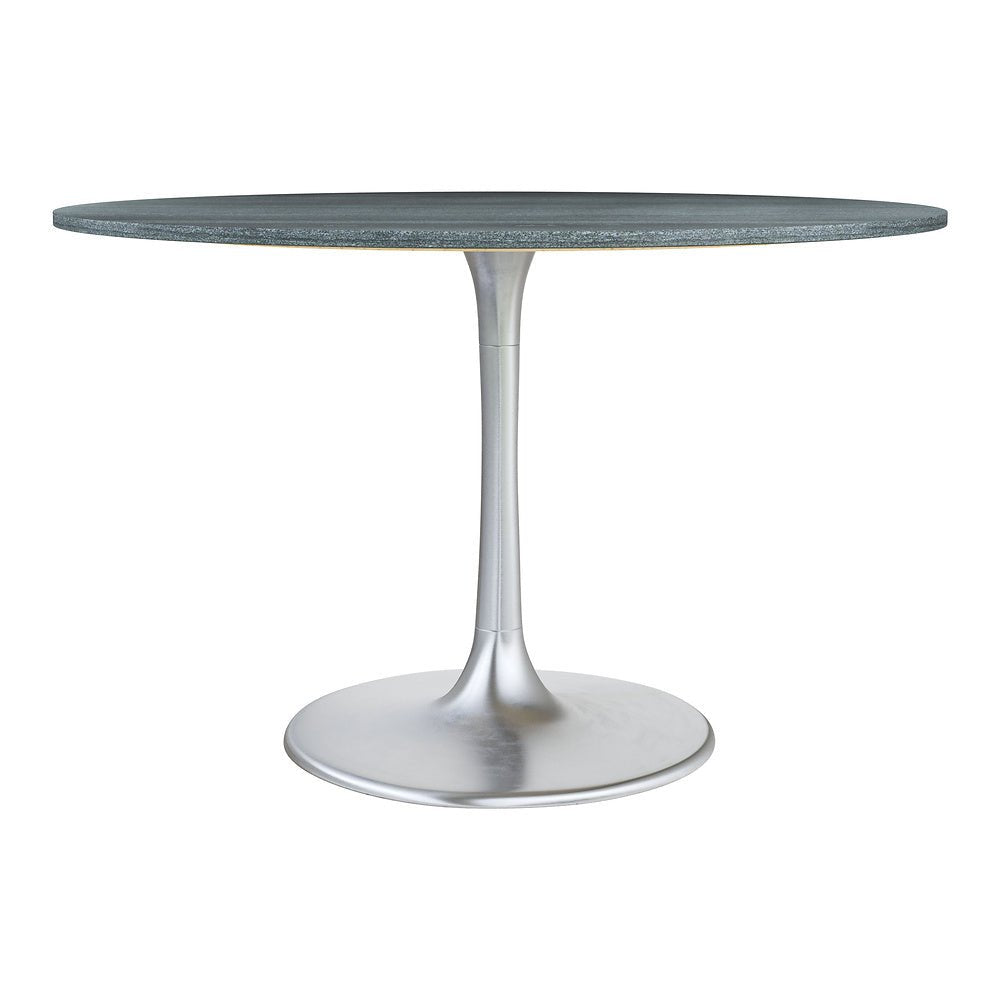 Mesa de Comedor para Food Court - ZUO METROPOLIS - Varios Colores - Cubierta de Mármol Natural y Estructura de Hierro - 109445 - Zuo - NOGAL BEAT - Mesa Comercial Interior