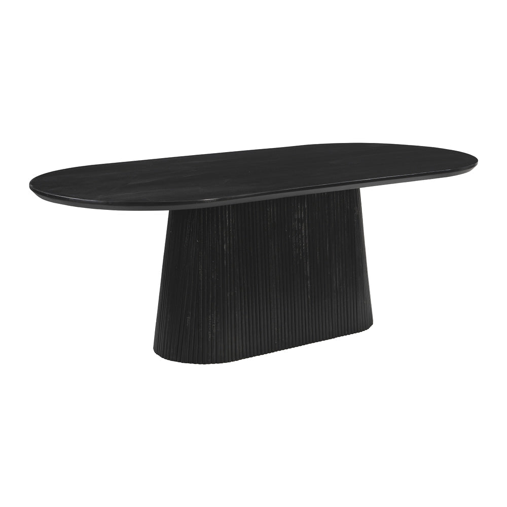 Mesa de Comedor para Food Court - ZUO SULCO - Negro - Cubierta de Madera de Mango y Estructura de MDF - 110811 - Zuo - NOGAL BEAT - Mesa Comercial Interior