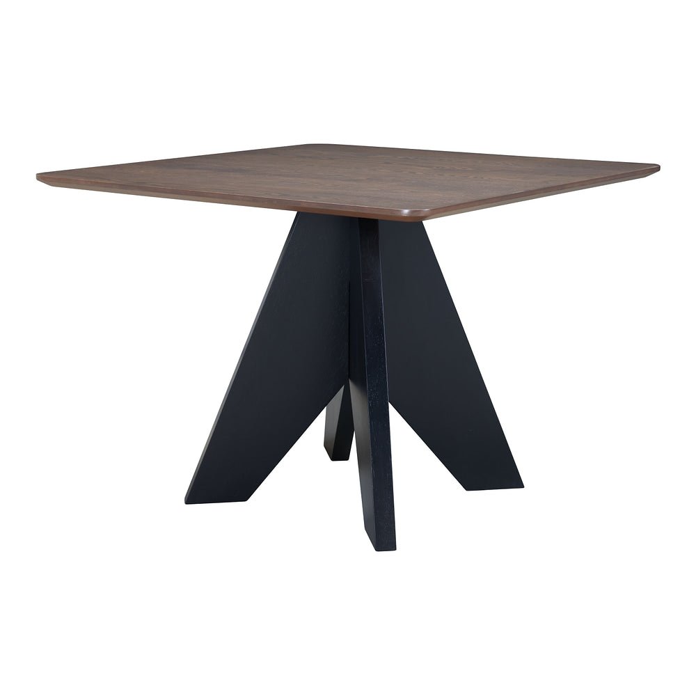 Mesa de Comedor para Restaurante - ZUO LISSE SQUARE - Espresso - Estructura y Cubierta en Madera de Hule - 110501 - Zuo - NOGAL BEAT - Mesa Comercial Interior
