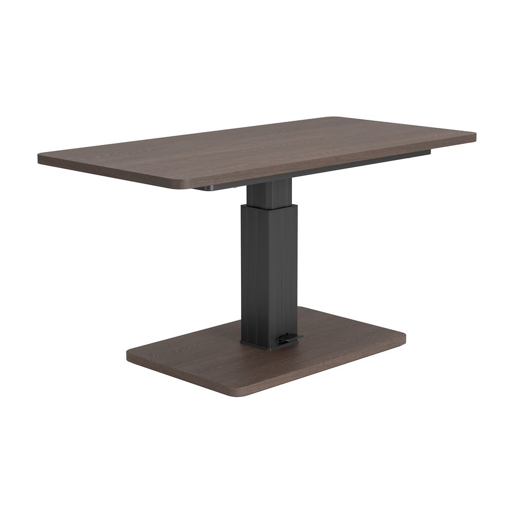 Mesa de Comedor para Salón de Eventos - ZUO BRULE - Varios Colores - Cubierta de Chapa de Madera Madera de Ingeniería y Estructura de Acero con Recubrimiento en Polvo - 111134 - Zuo - NOGAL BEAT - Mesa Comercial Interior