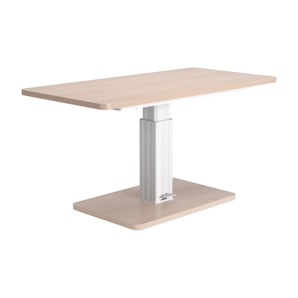 Mesa de Comedor para Salón de Eventos - ZUO BRULE - Varios Colores - Cubierta de Chapa de Madera Madera de Ingeniería y Estructura de Acero con Recubrimiento en Polvo - 111133 - Zuo - NOGAL BEAT - Mesa Comercial Interior