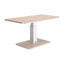 Mesa de Comedor para Salón de Eventos - ZUO BRULE - Varios Colores - Cubierta de Chapa de Madera Madera de Ingeniería y Estructura de Acero con Recubrimiento en Polvo - 111133 - Zuo - NOGAL BEAT - Mesa Comercial Interior