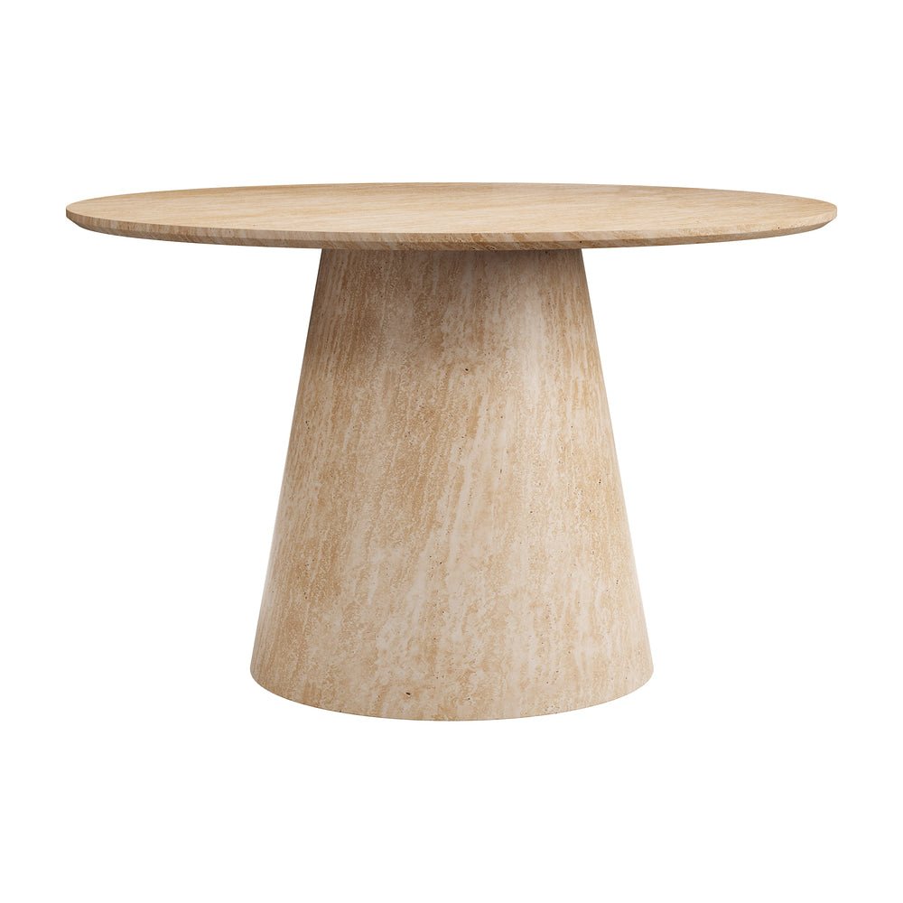 Mesa de Comedor para Salón de Eventos - ZUO LEGNO - Natural - Cubierta de MDF Símil Travertino y Estructura de MDF - 111080 - Zuo - NOGAL BEAT - Mesa Comercial Interior