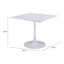 Mesa de Comedor para Salón de Eventos - ZUO MOLLY - Blanco - Cubierta de MDF Símil Madera y Estructura de Acero con Recubrimiento en Polvo - 109559 - Zuo - NOGAL BEAT - Mesa Comercial Interior