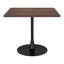 Mesa de Comedor para Salón de Eventos - ZUO MOLLY - Café - Cubierta de MDF Símil Madera y Estructura de Acero con Recubrimiento en Polvo - 101818 - Zuo - NOGAL BEAT - Mesa Comercial Interior