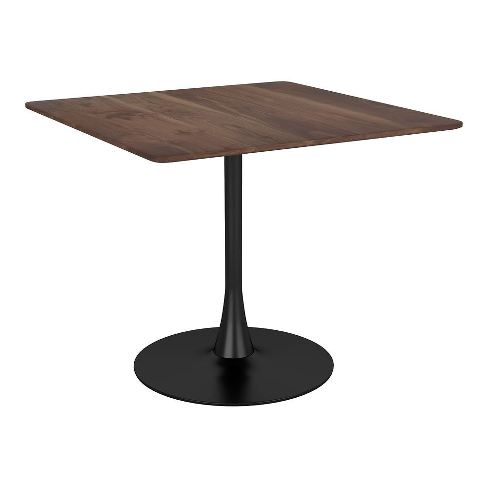 Mesa de Comedor para Salón de Eventos - ZUO MOLLY - Café - Cubierta de MDF Símil Madera y Estructura de Acero con Recubrimiento en Polvo - 101818 - Zuo - NOGAL BEAT - Mesa Comercial Interior